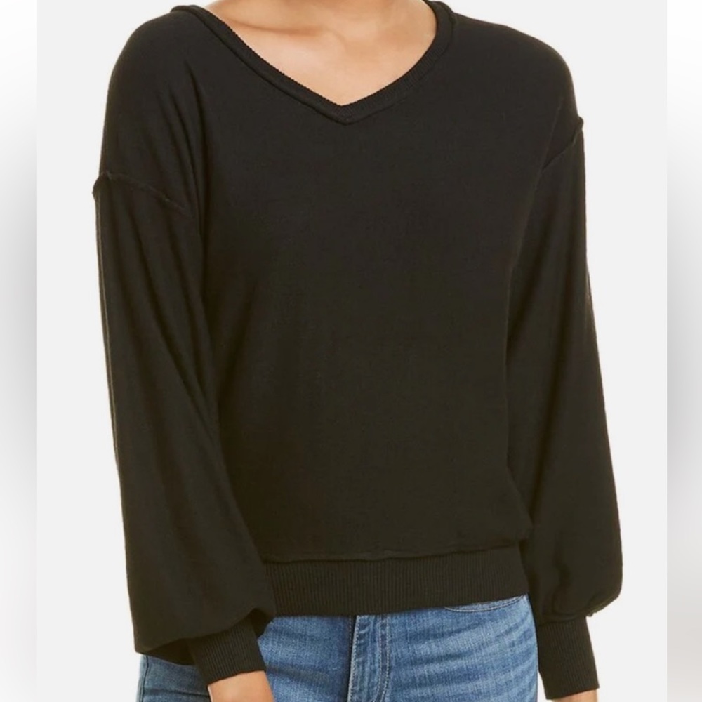 NWT NYDJ V-Neck Black Dolman-Sleeve Sweater Sz 0X
